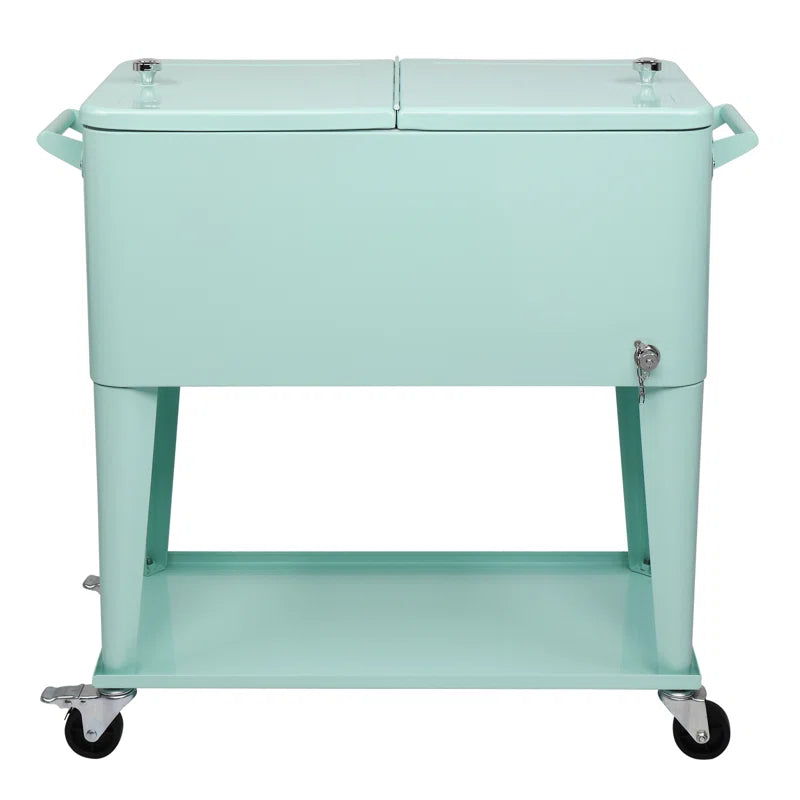 80 Qt. Outdoor Rolling Cooler Cart