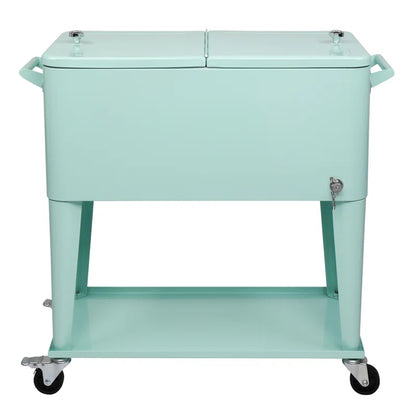 80 Qt. Outdoor Rolling Cooler Cart