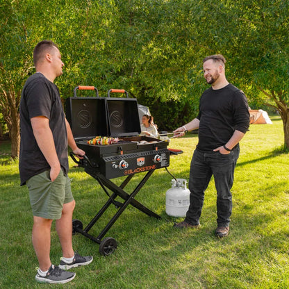 17" On-The-Go Tailgater Grill & Griddle Combo