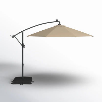 Isley 120'' Lighted Cantilever Umbrella