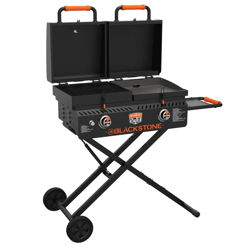 17" On-The-Go Tailgater Grill & Griddle Combo