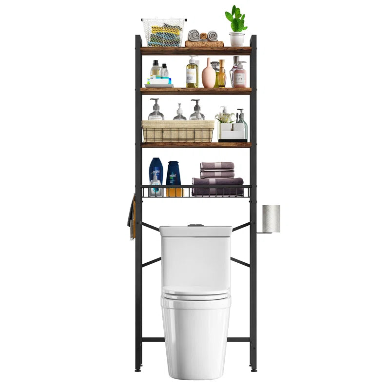 Agassiz Metal Adjustable Freestanding Over-The-Toilet Storage