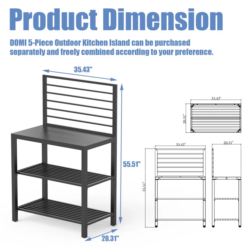 35.43'' W 1 Modular Outdoor Kitchen