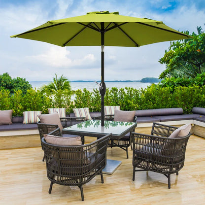 90'' Market Umbrella Table Umbrella for Patio and Outdoor with Tilt Button for Deck