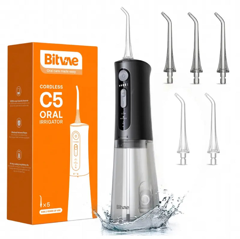 Bitvae C5 Water Flosser with 3 Cleaning Modes,Cordless Oral Irrigator C1