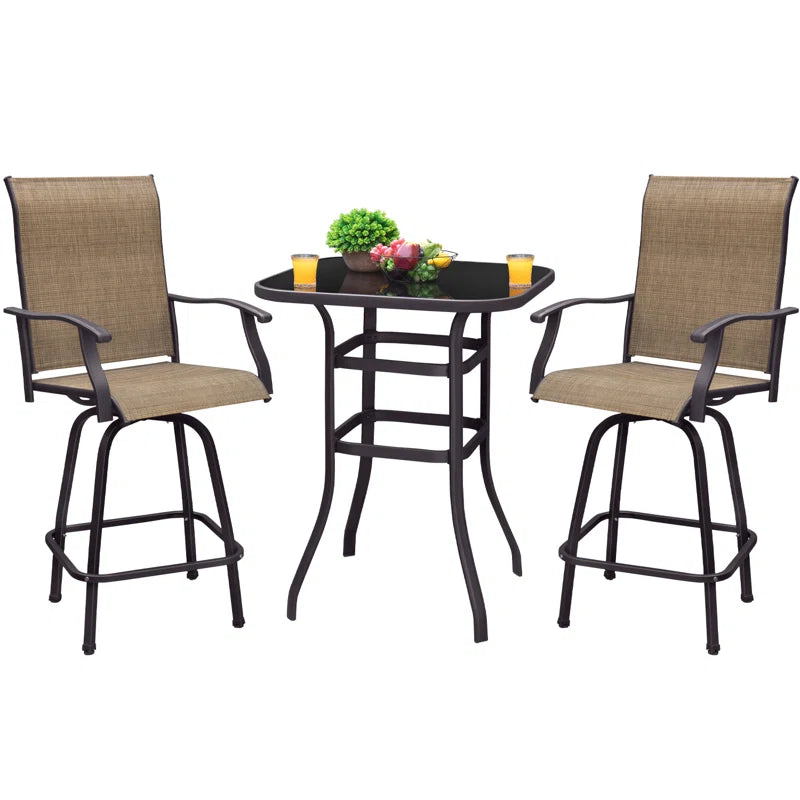 Genisus 2 - Person Square Outdoor Dining Set