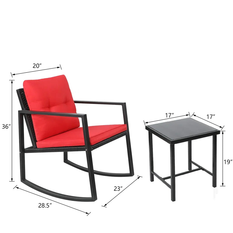 Hartranft 2 - Person Outdoor Dining Set with Cushions