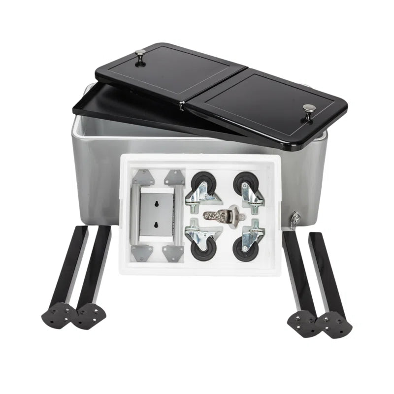 80 Qt. Outdoor Rolling Cooler Cart