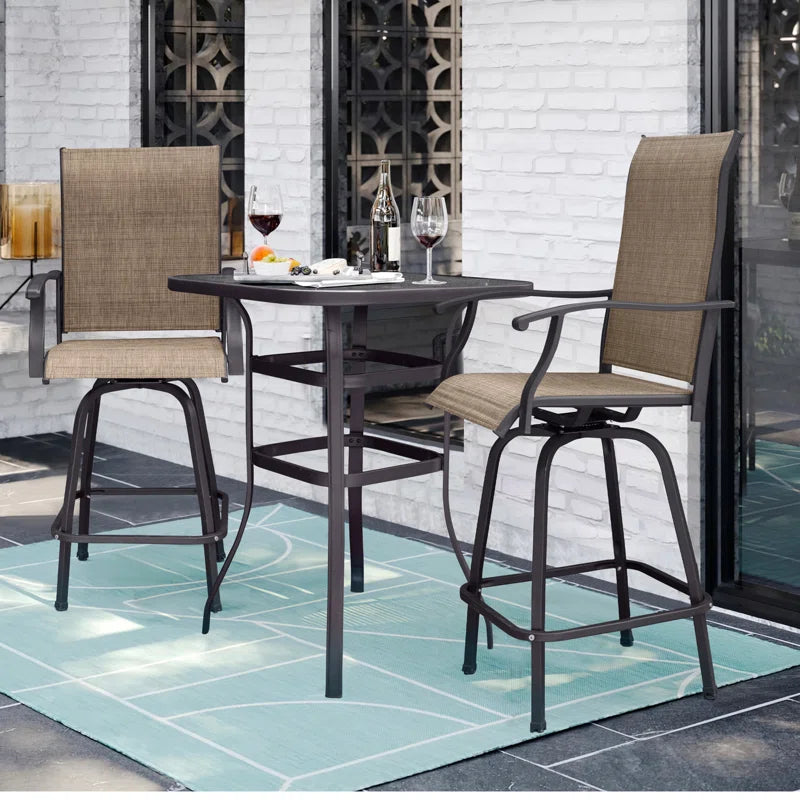 Genisus 2 - Person Square Outdoor Dining Set