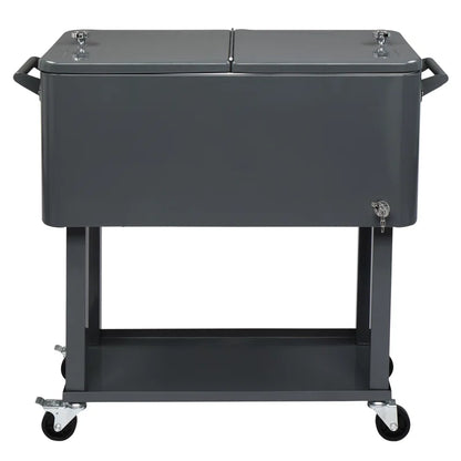 80 Qt. Outdoor Rolling Cooler Cart