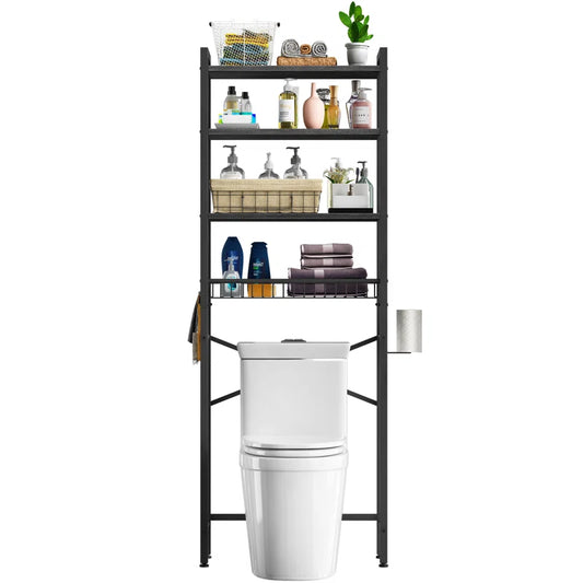 Agassiz Metal Adjustable Freestanding Over-The-Toilet Storage