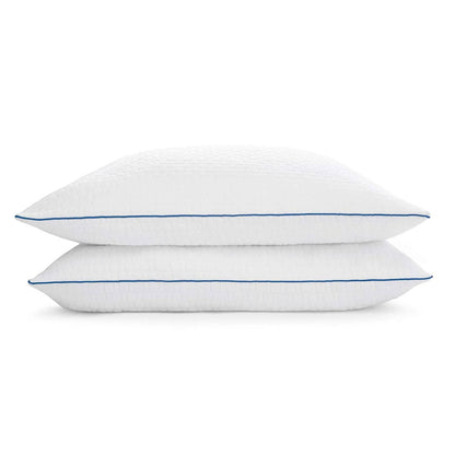 Set of 2 Queen size Memory Foam Pillow with Removable Machine Washable Cover