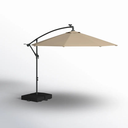 Isley 120'' Lighted Cantilever Umbrella