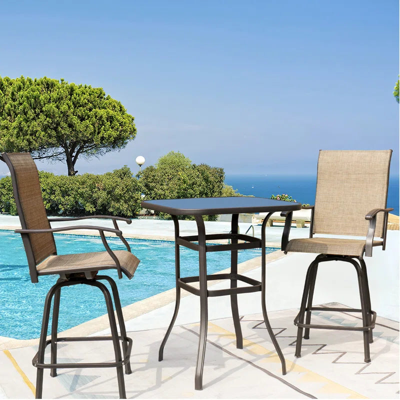 Genisus 2 - Person Square Outdoor Dining Set