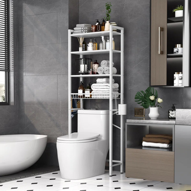 Agassiz Metal Adjustable Freestanding Over-The-Toilet Storage