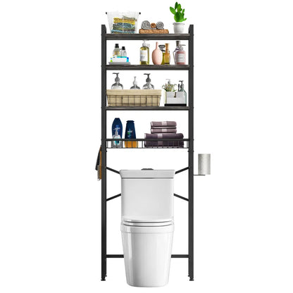 Agassiz Metal Adjustable Freestanding Over-The-Toilet Storage