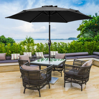 90'' Market Umbrella Table Umbrella for Patio and Outdoor with Tilt Button for Deck