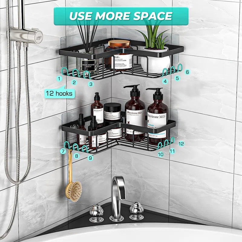 Bendeguz Adhesive Stainless Steel Shower Caddy