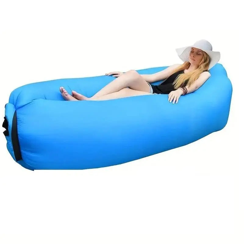 Portable Waterproof Inflatable Camping Sofa Bed, 1 Piece Inflatable Lounge Chair for Outdoor Picnic, Comfy Inflatable Couch, Camping & Hiking Equipment, Air Lounger Sofa for Outdoor, Camping Equipment, Solocamping, Bikepacking, Glamping