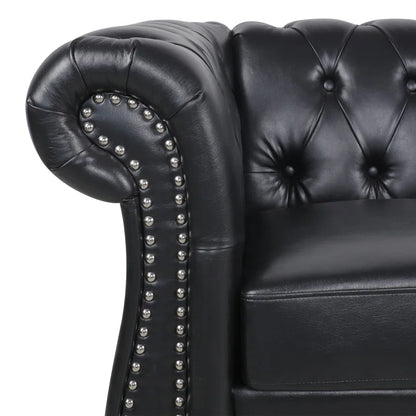 62'' Faux Leather Loveseat