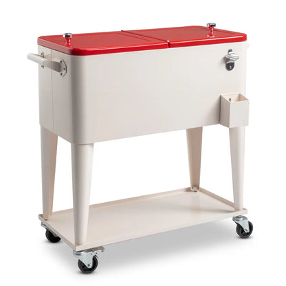 80 Qt. Outdoor Rolling Cooler Cart