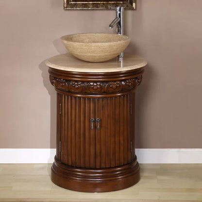 Nerbonne 24'' Single Bathroom Vanity with Stone Top