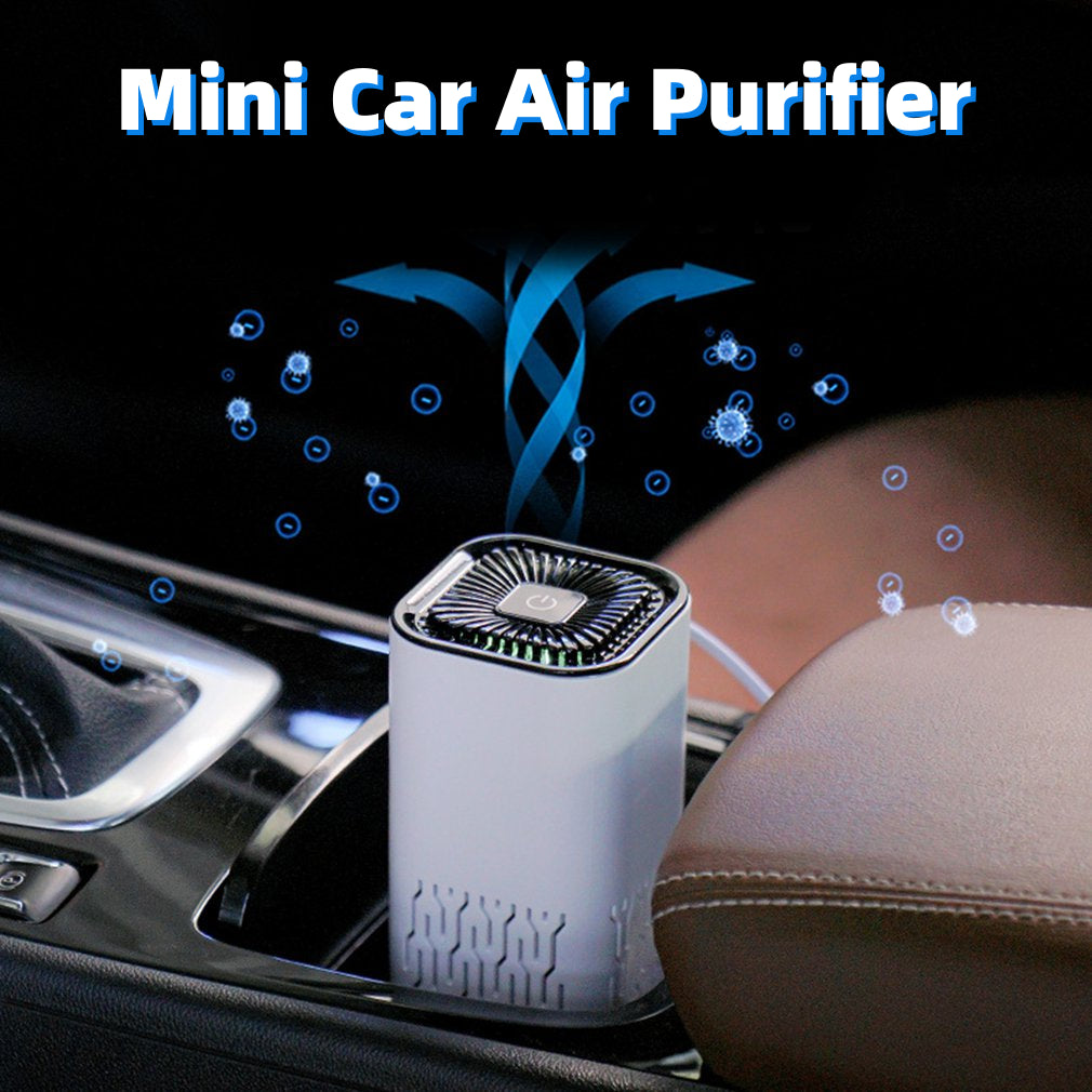 Car Air Purifier Portable Negative Ion Generator Remove Formaldehyde Dust Smoke Air Freshen Washer for Home Car